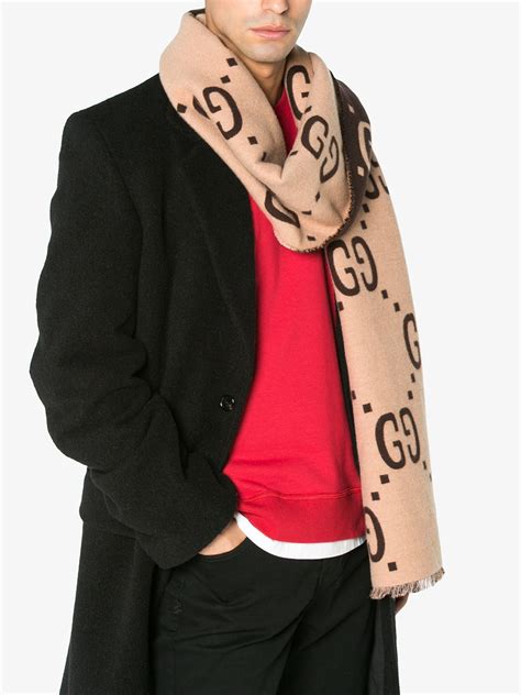 black and red gucci jacquard scarf|gg jacquard wool silk scarf.